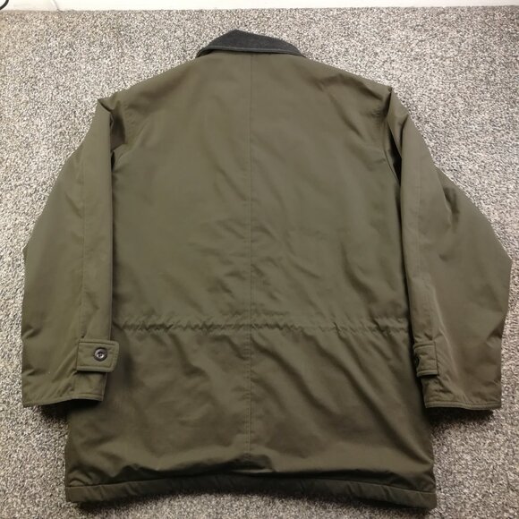 Vintage LL Bean Jacket Chore Barn Wool Cashmere Flannel Blanket Lined Mens Large - Picture 8 of 10